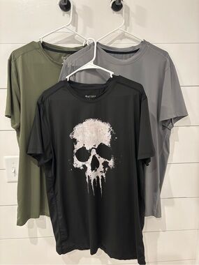 3 Mens Athletic Fit Active Dry T-Shirts (Tacday)